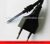stripped EU 2pin AC power plug for laptop szkuncan