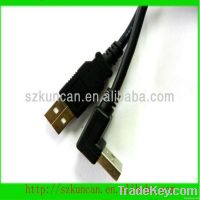 male to 90 degree male usb cable