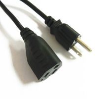 US colored power cord with braided