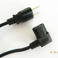 UL 90 degree power cord