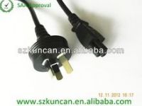 AUSTRALIAN AC POWER CABLE CORD 3 PRONG MICKEY MOUSE CLOVER PLUG