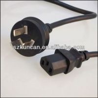 AU SAA Australian standard ac power cord to IEC C13/C5/C7