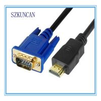 Black color 6ft vga 15p to hdmi cable