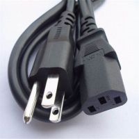 USA UL ac power cord flat iron power cord 