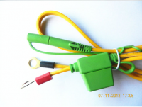 SAE DC power cable with cigarette plug used for solar pannel green 