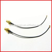 SMA female connector and MMCX right angle connector for RG174 cable