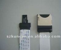 Black or white AWM 20624 tf card reader driver micro SD card reader sd card reader extension cable