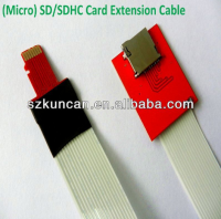 Black or white AWM 20624 FCC white 1-32GB micro sd card reader extension cable