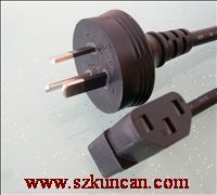 Australian 3 pin power cord to IEC C13/C5/C8 connector