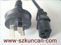 Australian type SAA 3pin power cord with IEC C-13
