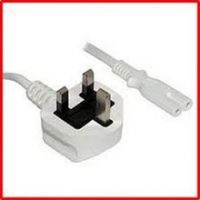 UK Standard British BS 1363/A plug figure 8 mains lead IEC