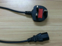 UK Power plug with fused British UK Power Supply Cord Plug BSI BS1363/13A