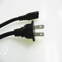 2 pin female male power cord 