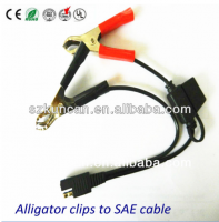 12V Alligator clips battery cable with female cigar socket