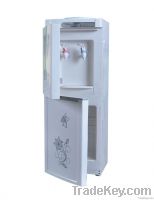 Standing cold and hot water dispenser with cabinet