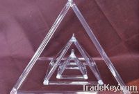 Natural Purity Crystal Pyramid for Sound therapy and healing