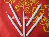 white candles ,stick candles