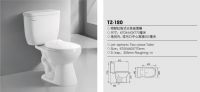Siphonic Jet two piece toilet s trap with roughing in 305mm