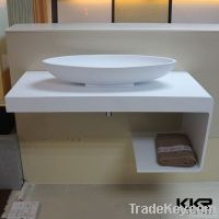 Acrylic solid surface bathroom countertop wash basin