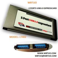 34mm 2 ports USB3.0 ExpressCard SuperSpeed 5Gbps for laptop