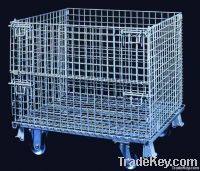 Industry heavy duty storage wire mesh container/pallet