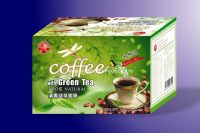 Green Tea with Coffee, 50g bagged coffee, instant coffee, 100% natural