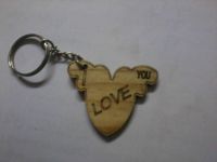 wood key chain