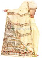 Bollywood Designer Hand Painted Tussar Silk Saree