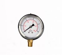 Oil liquid filled pressure gauge