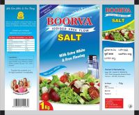 Refined iodized free flow salt