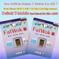 Falwok Cs Default T-mobile Unlock Sim Card For Iphone 5s/5c/5 Only Unlock Usa T-mobile Carrier Use 3g Sim Card Work Edge Internet