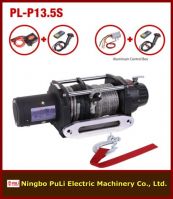 4x4/4wd suvs/truck/jeep heavy duty 13500lb/6000kg/6ton DC 12 volt electric recovery winch with synthetic/fiber/nylon rope