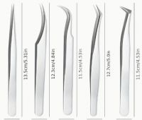 High quality eyebrow and eyelash tweezers with stainless steel