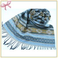 2013 fashion men checked scarf