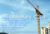 Construction self lifting tower crane 6 Tons For High-Rise building