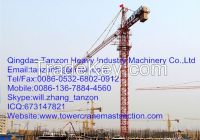 Leg Fixing Type Hammer Head Tower Crane With 75m Jib TC7520-16