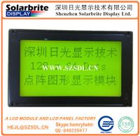 128Ã64 COB lcd module green fstn lcd module graphic module