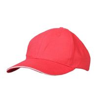Red Cotton Embroidered Headwear Sport Cap