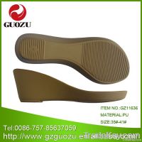 durable women wedge pu sandal sole