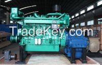 manufacturer of 400HP diesel marine engine with gearbox, 1800RPM, factory price