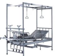 Four Department of orthopedics beds stainless steel rolling