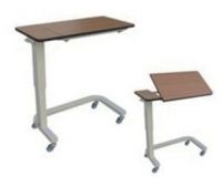 Wood Colour Hospital On Floor Overbed Table