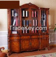 Study room bookcase book cabinet american style stock  20141024-82