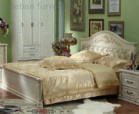 European-style solid wood bed