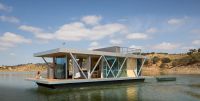 Aluminum Party Home Boat Floating Water Glass House Pontoon Boat Water House Boat Prefab House Mobile Home Houseboat