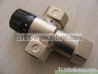 1" brass thermostatic mixing valve for solar heater