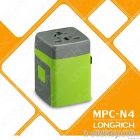 2014 LONGRICH NEWEST vip corporate gifts TRAVEL PLUG With 2 USB Port (