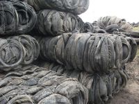 used tire bale