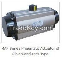 Pneumatic Actuator of Pinion-and-rack Type for Control Valve
