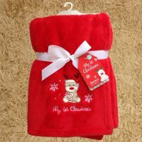 K60 xmas gift-baby blanket flannel coral fleece 70*100cm